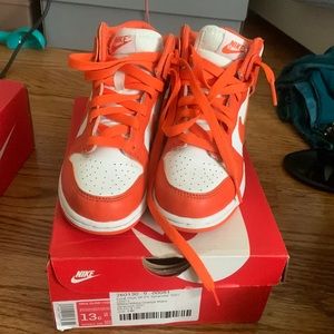 Preschool high top Syracuse dunks